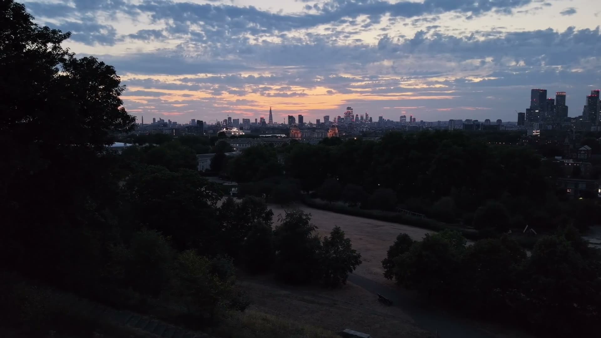 London skyline from Greenwich